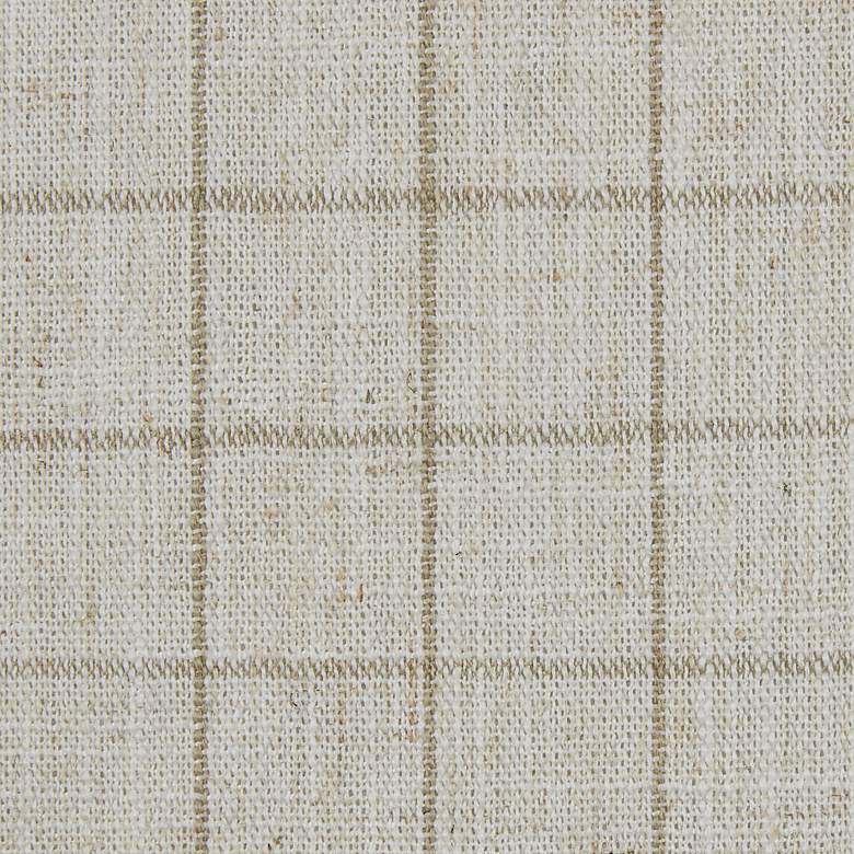 Image 6 Arianna White Linen Swoop Wing Chair more views