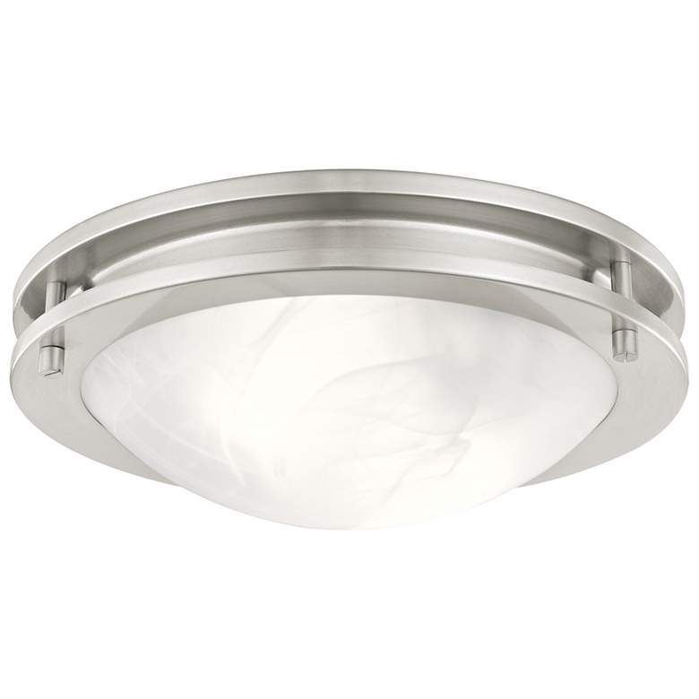 Image 1 Ariel 11-in W Brushed Nickel Flush Mount Light