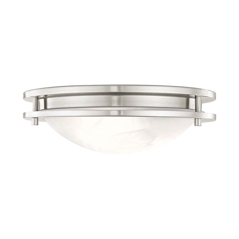 Image 5 Ariel 11-in W Brushed Nickel Flush Mount Light more views