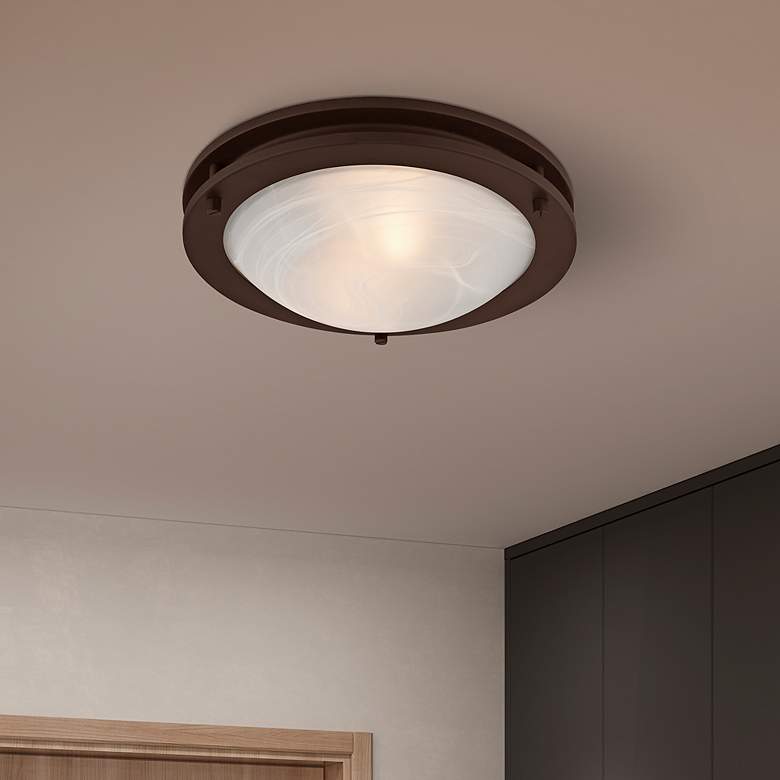 Image 1 Ariel 2 Light Bronze Ceiling Mount