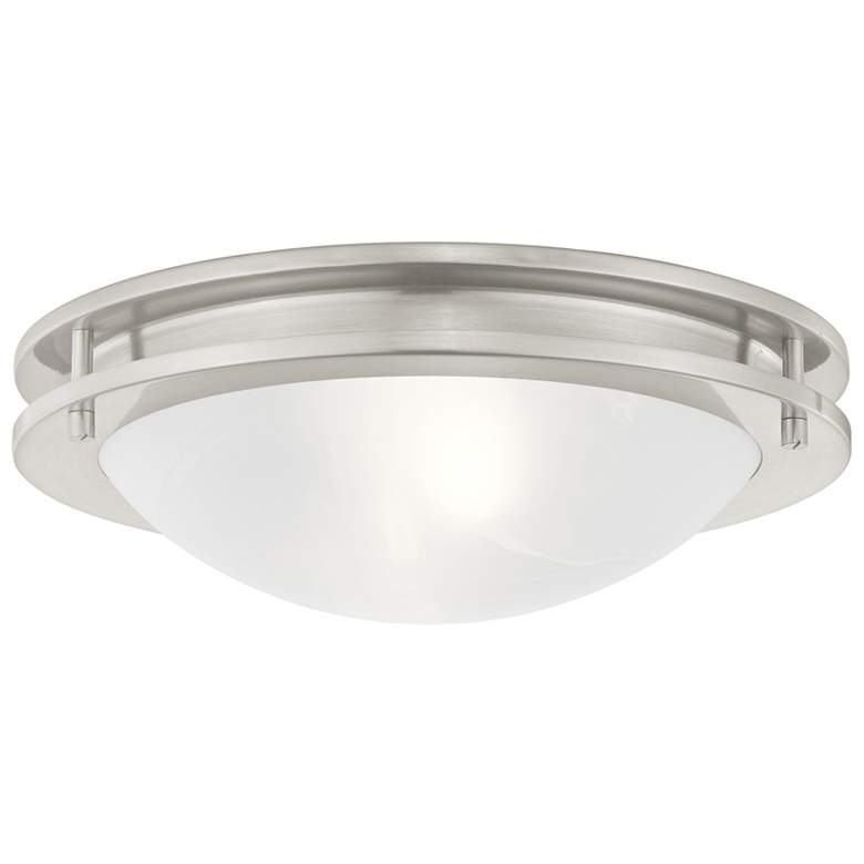 Image 1 Ariel 2 Light Brushed Nickel Ceiling Mount