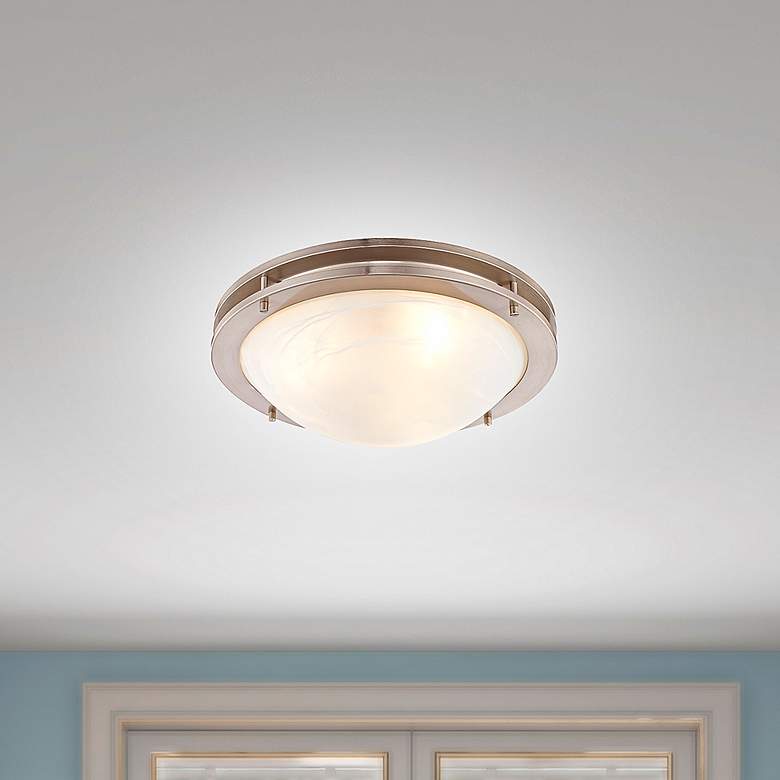 Image 1 Ariel 3 Light Brushed Nickel Ceiling Mount