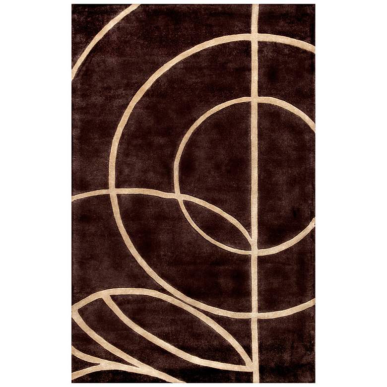 Image 1 Ariel Collection 101 5&#39;x8&#39; Brown Area Rug
