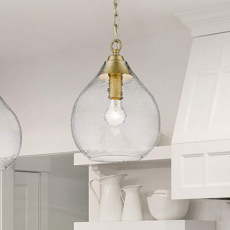 Image 1 Ariella 10" Wide Brushed Champagne Bronze Mini Pendant Light