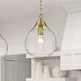 1_Ariella 10" Wide Brushed Champagne Bronze Mini Pendant Light