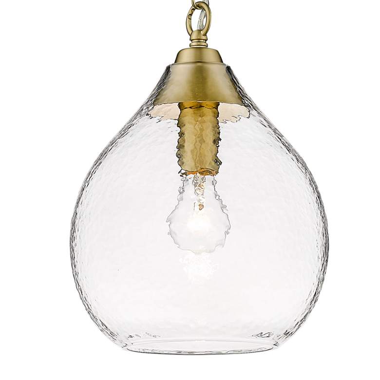 Image 2 Ariella 10" Wide Brushed Champagne Bronze Mini Pendant Light more views
