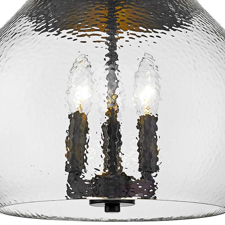 Image 3 Ariella 13 3/4" Wide Matte Black 3-Light Ceiling Light more views
