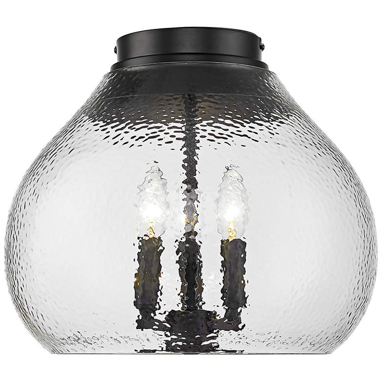 Image 4 Ariella 13 3/4" Wide Matte Black 3-Light Ceiling Light more views