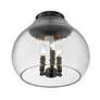 5_Ariella 13 3/4" Wide Matte Black 3-Light Ceiling Light more views