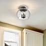 6_Ariella 13 3/4" Wide Matte Black 3-Light Ceiling Light more views