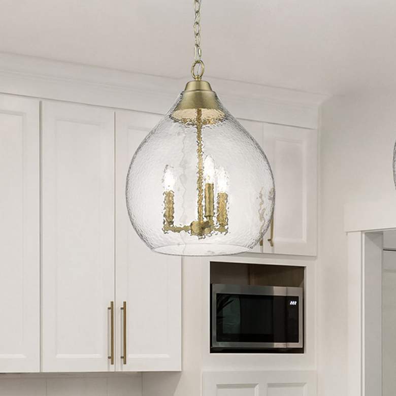 Image 1 Ariella 14 3/4" Wide Brushed Champagne Bronze Pendant Light