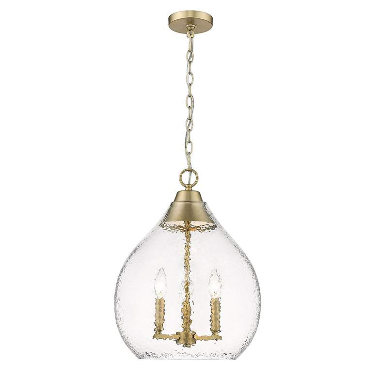Image 3 Ariella 14 3/4" Wide Brushed Champagne Bronze Pendant Light more views