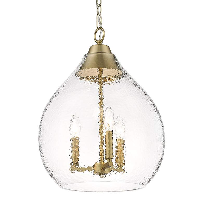 Image 4 Ariella 14 3/4" Wide Brushed Champagne Bronze Pendant Light more views