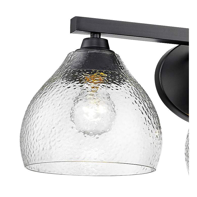 Image 3 Ariella 26 1/2" Wide Matte Black 3-Light Vanity Bath Light more views