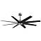 Ariella 64" 8-Blade Brushed Nickel Ceiling Fan w/ Matte Black Blades