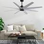 2_Ariella 64" 8-Blade Matte Black Ceiling Fan w/ Barn Wood Blades more views