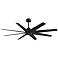 Ariella 64" 8-Blade Matte Black Ceiling Fan w/ Matte Black Blades