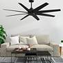 3_Ariella 64" 8-Blade Matte Black Ceiling Fan w/ Matte Black Blades more views