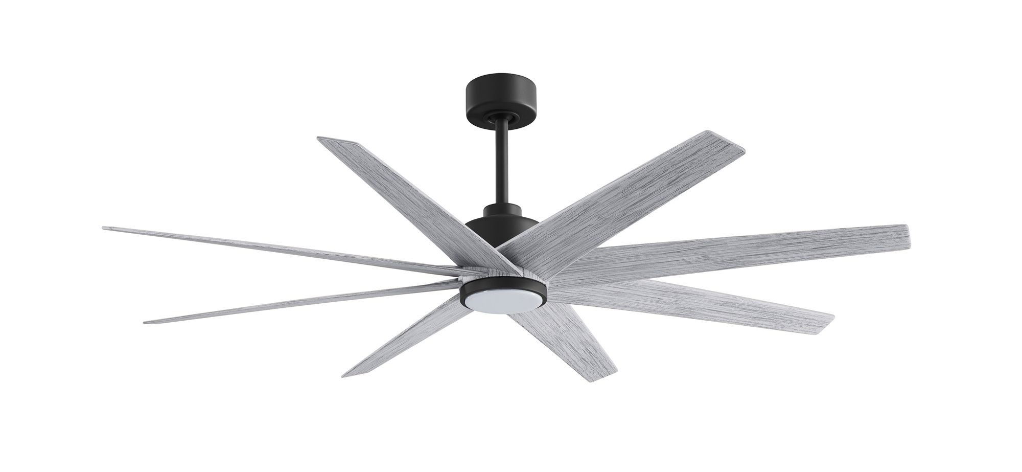 Image 2 Ariella 64"W 8 Blade Matte Black LED Ceiling Fan w/ Barn Wood Tone Bla more views