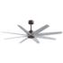 Ariella 64"W 8 Blade Textured Bronze Ceiling Fan w/ Barn Wood Tone Bla