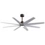 1_Ariella 64"W 8 Blade Textured Bronze LED Ceiling Fan w/ Barn Wood Blad