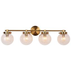 Ariene 29 1/2" Wide Plating Brass 4-Light Vanity Bath Light