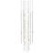 Aries 11.5"W Round Nickel 3000K Long White Shade LED Pendant