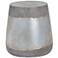 Aries 16 1/4" High Silver Concrete Indoor-Outdoor Side Table