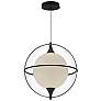 2_Aries 16" Wide Black LED Globe Pendant Light more views