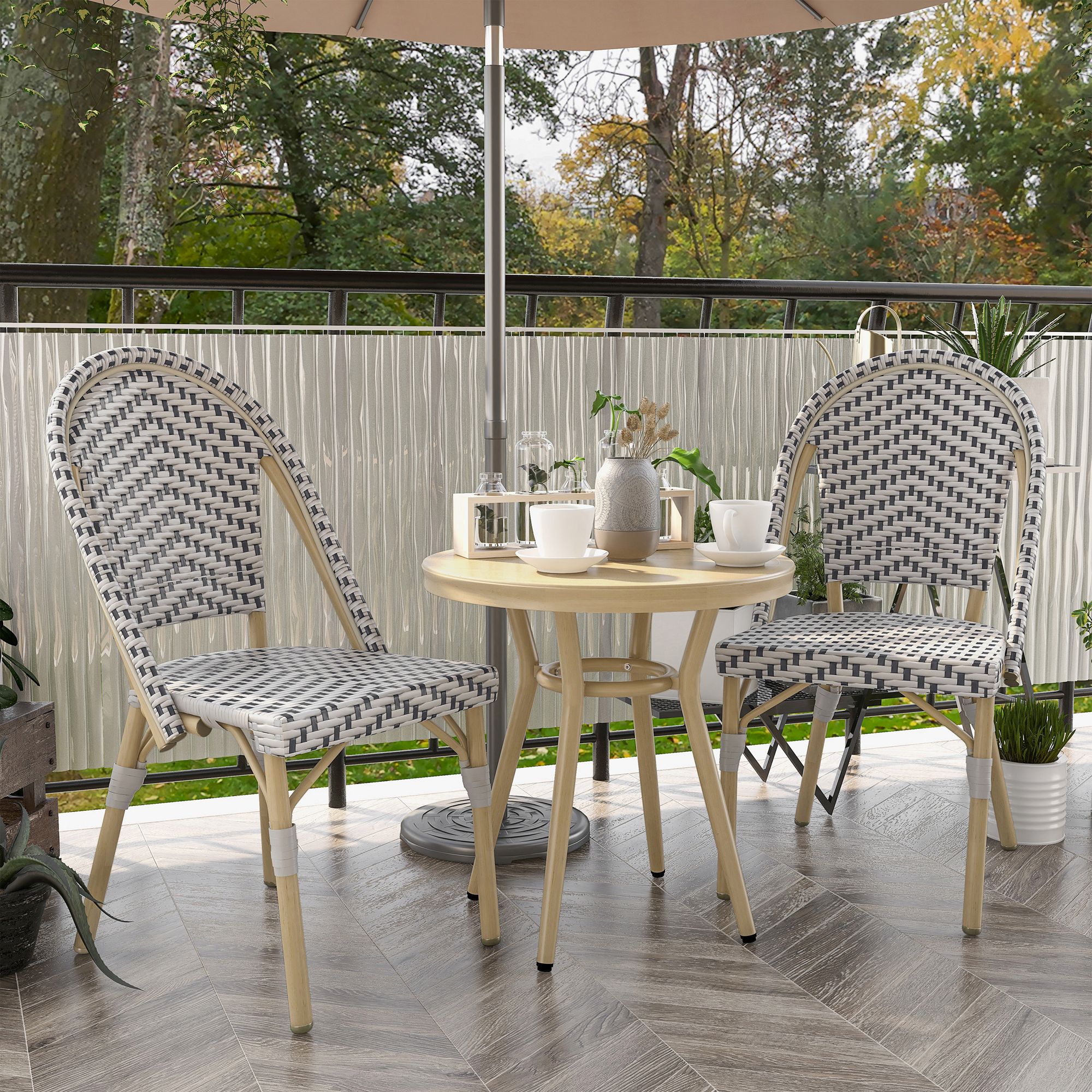 3 piece best sale white bistro set