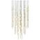 Aries 24.75"W Round Brass 3000K Short White Shade LED Pendant