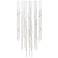 Aries 24.75"W Round Nickel 2700K Long Clear Shade LED Pendant