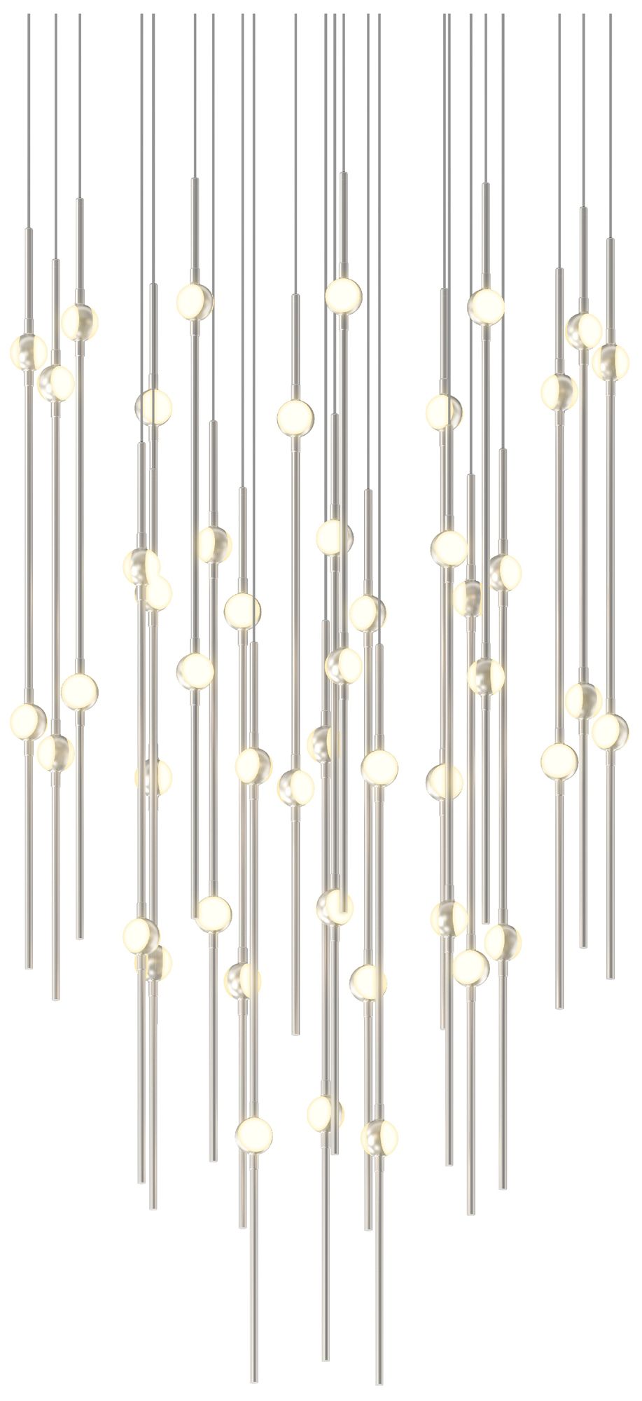 Aries 24.75"W Round Nickel 2700K Short White Shade LED Pendant