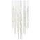 Aries 24.75"W Round Nickel 3000K Short White Shade LED Pendant