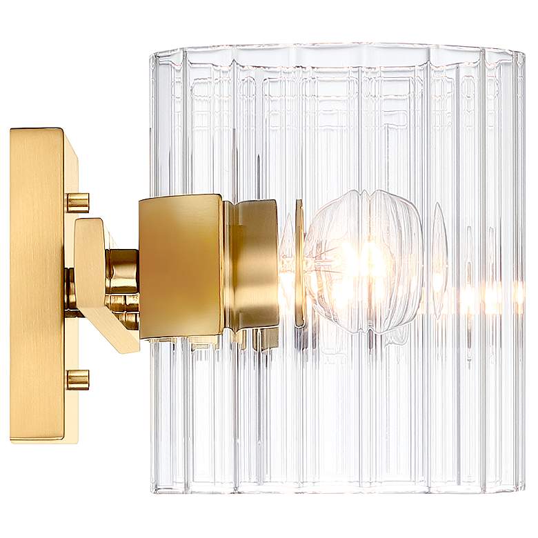 Image 6 Aries 24 1/4" Wide Brushed Gold 3-Light Bath Light more views