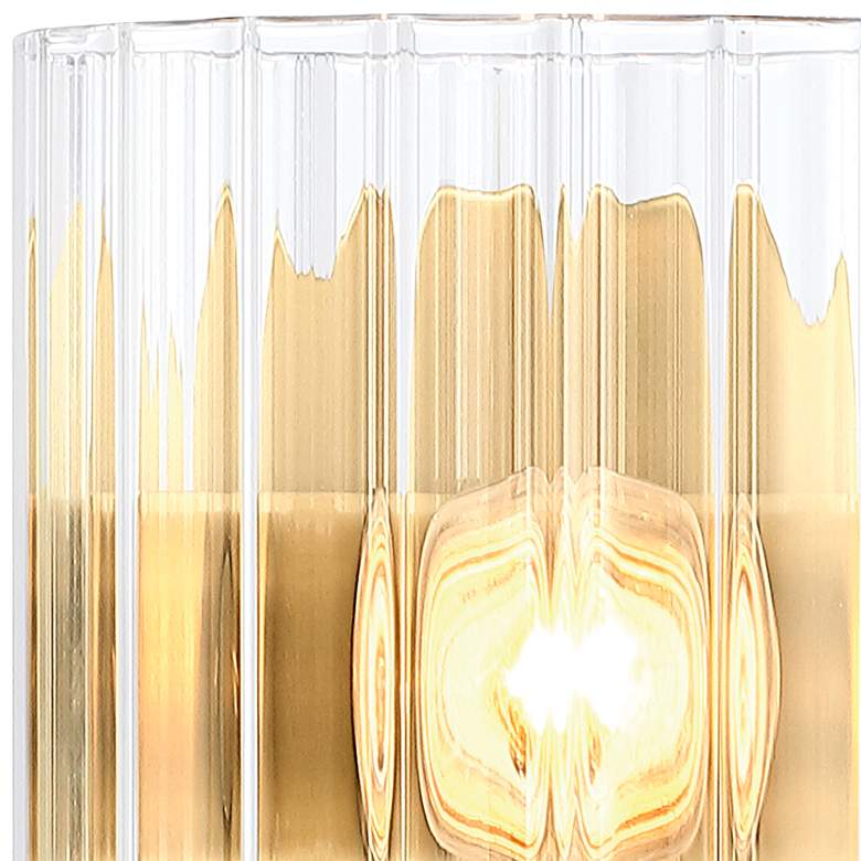 Image 3 Aries 6 in. 1-Light Brushed Gold Transitional Wall Sconce Light more views