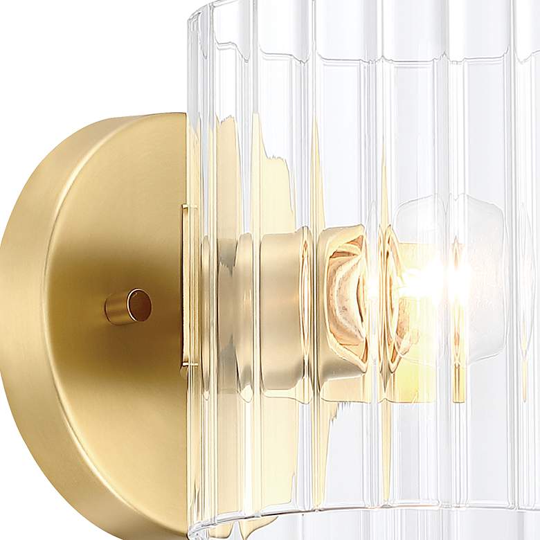 Image 4 Aries 6 in. 1-Light Brushed Gold Transitional Wall Sconce Light more views