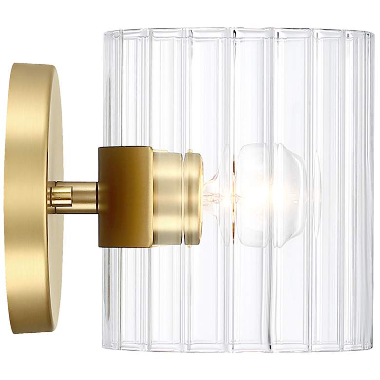 Image 6 Aries 6 in. 1-Light Brushed Gold Transitional Wall Sconce Light more views