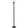 Aries Matte Black Torchiere Floor Lamp