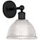 Arietta 10" High Matte Black Sconce w/ Clear Shade