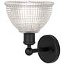 2_Arietta 10" High Matte Black Sconce w/ Clear Shade more views