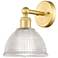 Arietta 10" High Satin Gold Sconce w/ Clear Shade