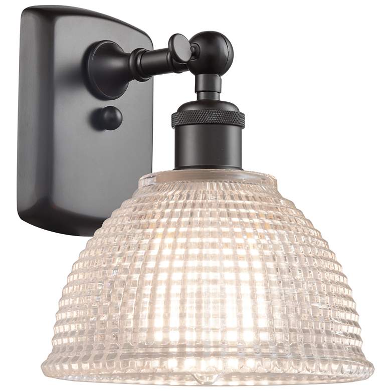 Image 1 Arietta 10" High Oil Rubbed Bronze Sconce w/ Clear Shade