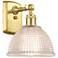 Arietta 10" High Satin Gold Sconce w/ Clear Shade