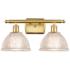 Arietta 16" Wide 2 Light Satin Gold Bath Vanity Light w/ Clear Shade