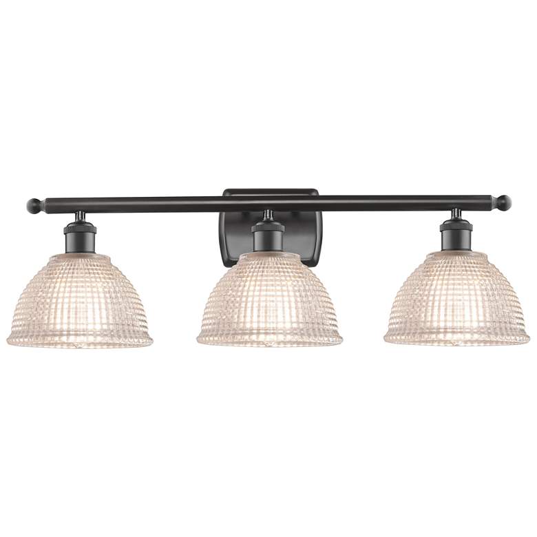 Image 1 Arietta 26" Wide 3 Light Oil Rubbed Bronze Bath Vanity Light w/ Clear