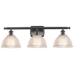 Arietta 26" Wide 3 Light Oil Rubbed Bronze Bath Vanity Light w/ Clear