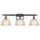 Arietta 26" Wide 3 Light Polished Chrome Bath Vanity Light w/ Clear Sh