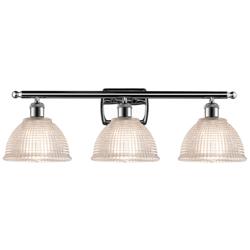 Arietta 26" Wide 3 Light Polished Chrome Bath Vanity Light w/ Clear Sh
