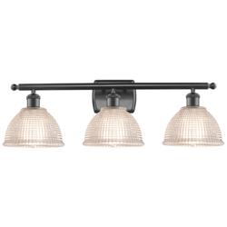 Arietta 3 Light 26" LED Bath Light - Matte Black - Clear Shade